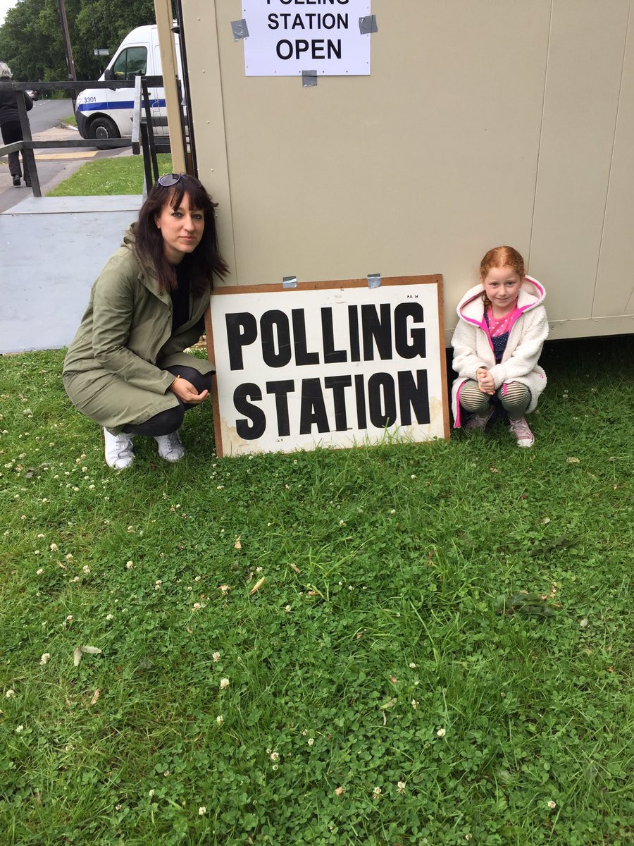 Lessons in democracy: 1. Peaceful protest (school funding cuts - check) 2. Voting (check) #electionturnout #VoteLabour