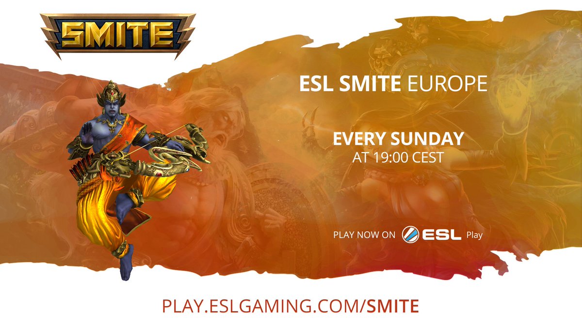 Relax a little on Sunday and play some SMITE on #ESLPlay
esl.gg/2qRwaDN