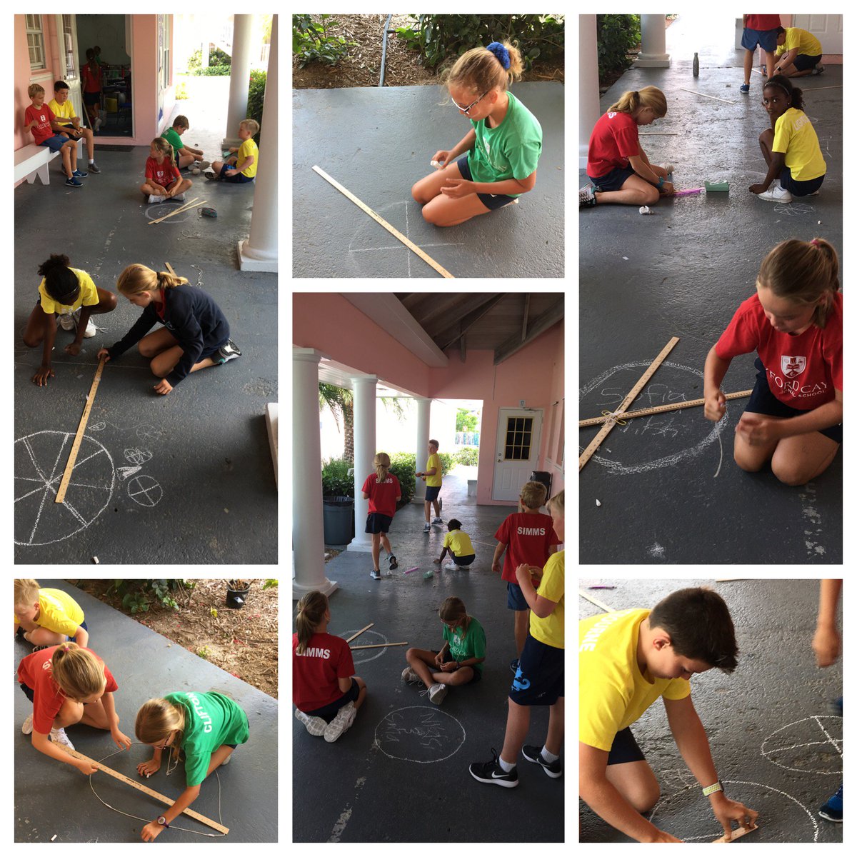 Grade4Jenkins's tweet photo. Learning how to make a perfect 21" circle WITHOUT using a compass! #handsonlearning #diameter #radius https://t.co/5eUE0qOCfi
