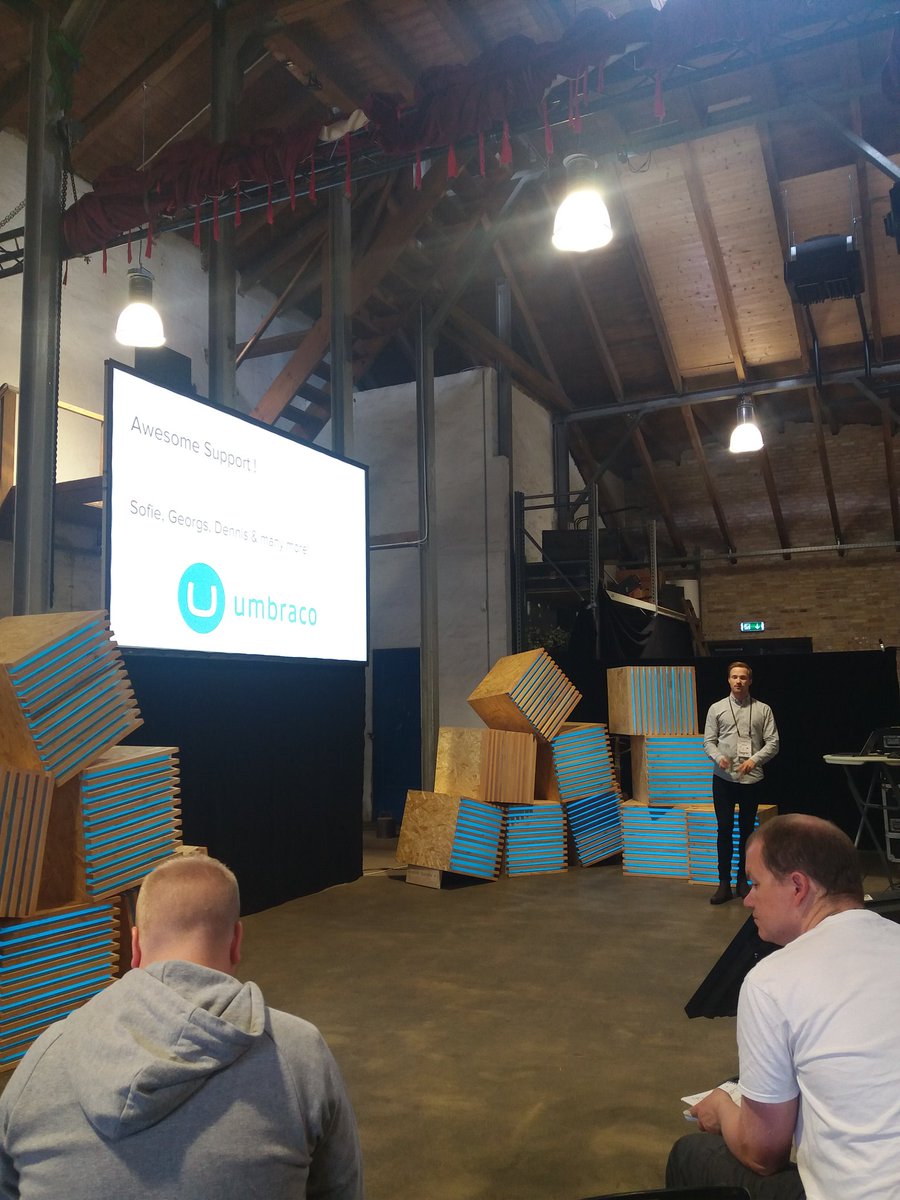 vettvangur's tweet photo. Shout out to the service team! Sofie, Georgs and Dennis.. there is no cloud without you guys! #cg17 @codegarden @umbraco https://t.co/iZRfhttgcA