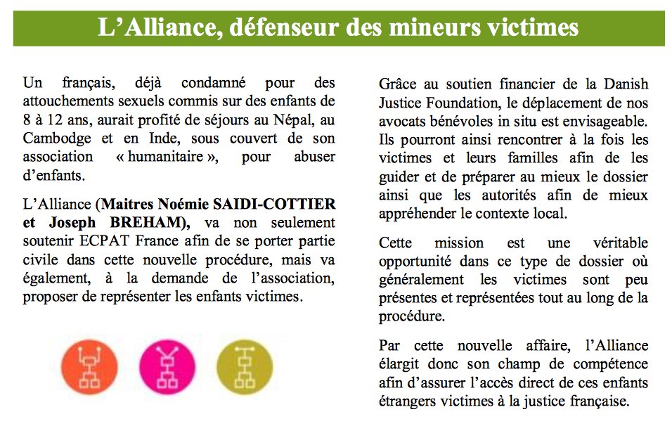 AllianceADH's tweet photo. La Newsletter du mois de mai - un dossier relatif aux viols d'enfants à l'étranger.
#DroitsdelHomme #Droitsdesenfants https://t.co/4CvEDKE0eg
