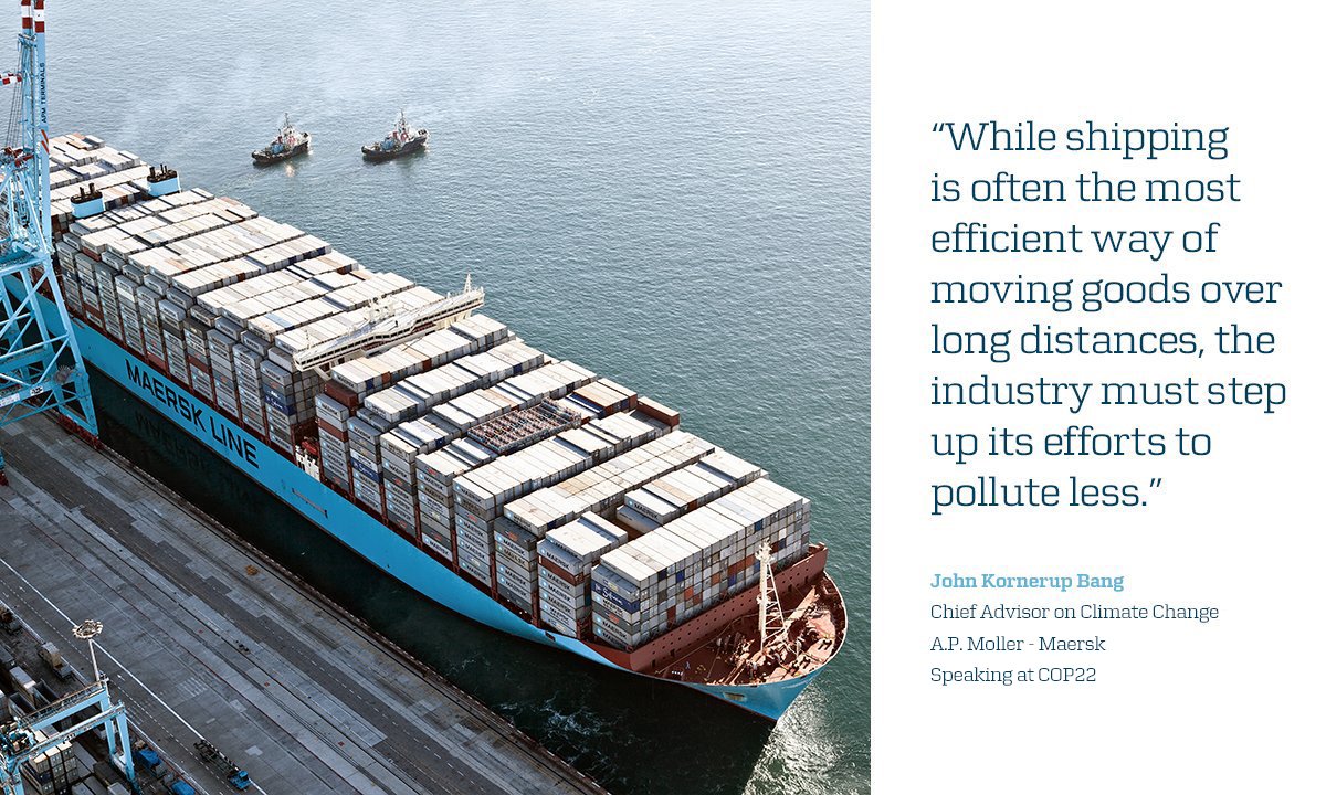 Maersk's tweet photo. CO2 reduction in #shipping is possible. We must do more to reduce emissions and protect our oceans: https://t.co/yDZqif27sb
#WorldOceansDay https://t.co/czneRCNYOn