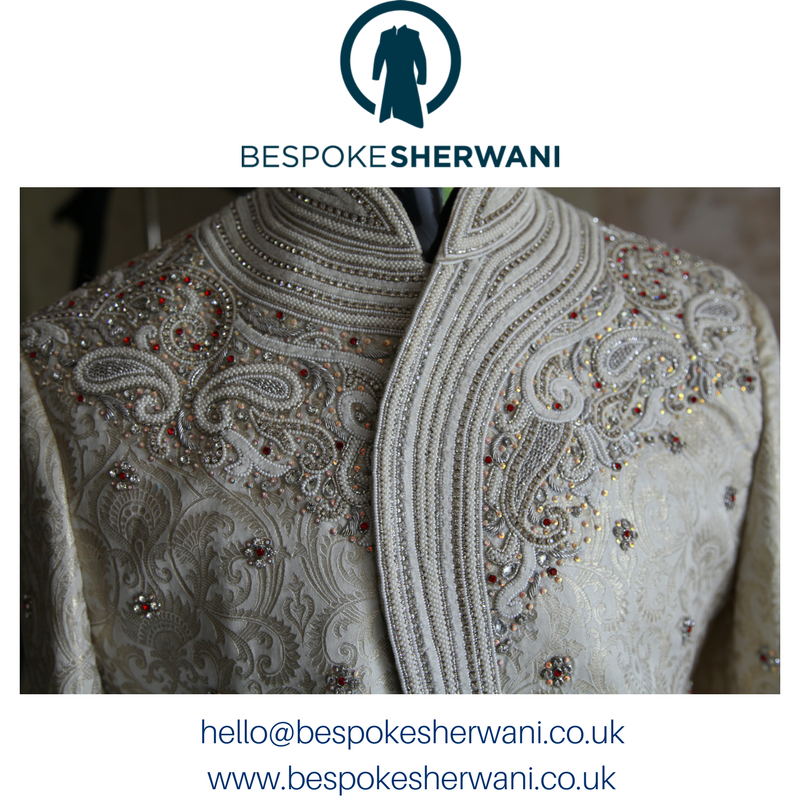 BespokeSherwani's tweet photo. All our #Sherwanis are Hand Embroidered. Like it? 
Call us +447984 414 276 / +447984 414 269 
#indianwedding #asianwedding #bespokesherwani https://t.co/tdg3woo4aX