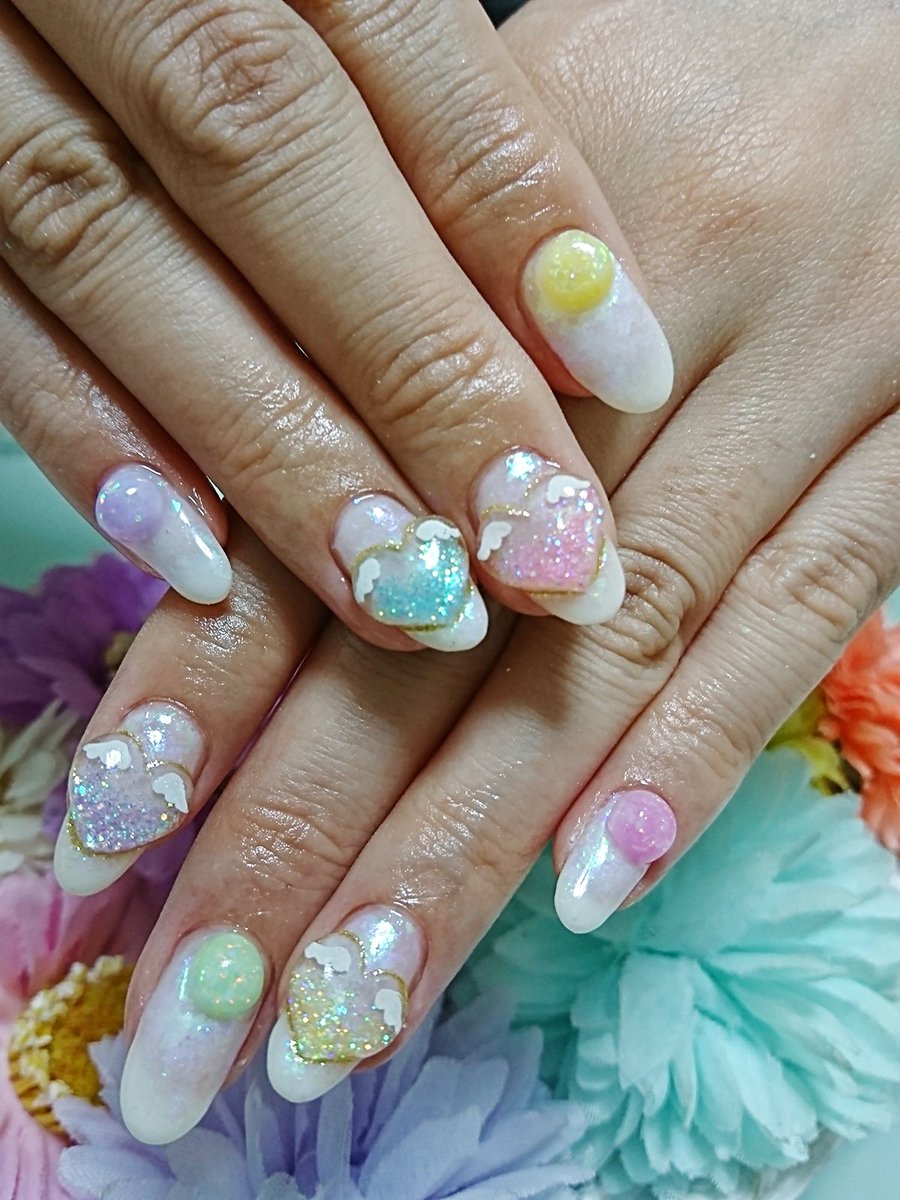 いろはねいる A Twitter 土台はオーロラ 全部オリジナルパーツの大人ネイルです ジェルネイル スカルプ ネイル 新宿ネイルサロン いろはねいる モンスト モンストネイル 痛ネイル 3dネイル 夏ネイル ハートネイル オーロラネイル