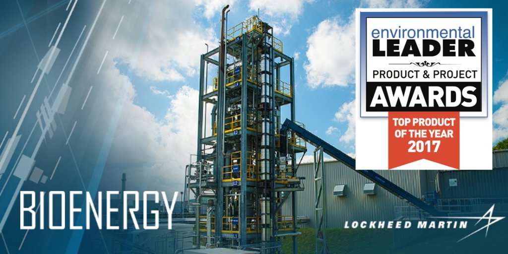 LockheedMartin's tweet photo. Proud to announce our waste-to-energy plant has been named an @ELDaily Top Product of the Year! #ELCON17 https://t.co/ZJ9kOabCW7