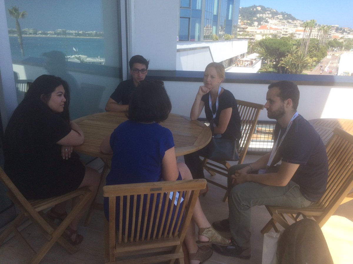 BerkleeGEMB's tweet photo. Exclusive meeting #5 @midem with industry experts: Marie-Anne Robert, VP of International at Tunecore https://t.co/zeKx6UY8Xn