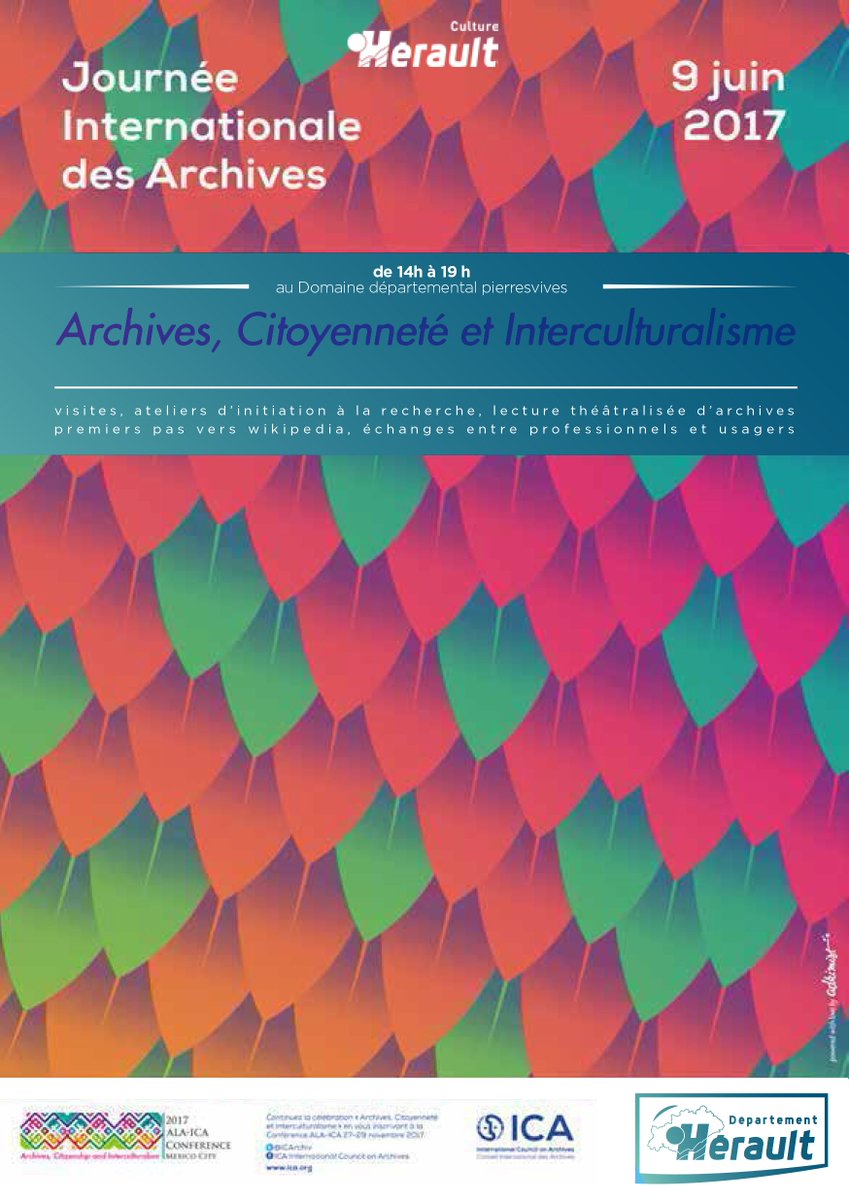 CultiZer's tweet photo. [ ] Journée internationale des Archives à #Montpellier : #Visites des coulisses, #Ateliers le 9/06 à @pierresvives 
https://t.co/coArFa944k https://t.co/OOz72qZK1N