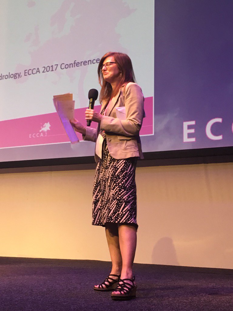 FEEurope's tweet photo. Paula Harrison President of @ECCA2017 closing conference with awards for early career presentations &amp; posters. https://t.co/uZbyBAZWei