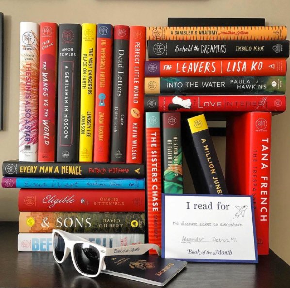 bookofthemonth's tweet photo. "I read for the discount ticket to everywhere." - #botmmember Alexander, Detroit, MI #ireadfor https://t.co/QFVWpFBO7e
