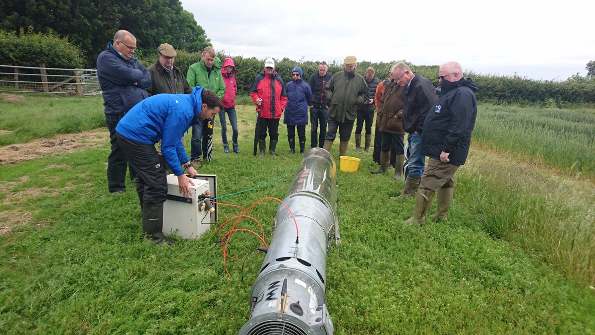 Dave_Chadwick_'s tweet photo. Members of the (prestigious)NPK Club visiting the acidified digestate field experiment at Henfaes Research Centre, Bangor Univ farm #cinag https://t.co/ZmuQkoQ02F