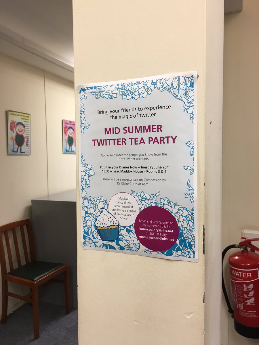 MegLD189's tweet photo. A little fairy has been out and about at IMH this afternoon, publicising this event...π @SLT_Worcs @KarenBaldryWHCT @clcurtis75 #TeaParty https://t.co/JZhYeZpzMT