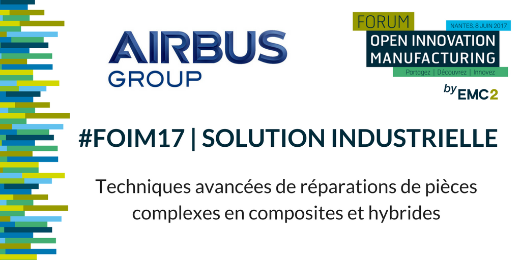 Polemc2's tweet photo. ✈#FOIM17 Solut°Innovante d'@AirbusGroup : Techniques avancées de réparations de pièces complexes en #composites et #hybrides #Aeronautique https://t.co/fgrfxpQZsd
