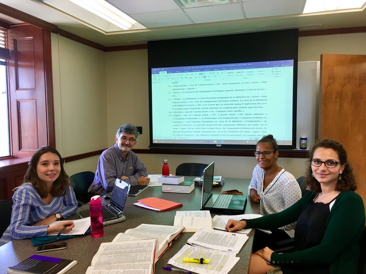 LSULawCenter's tweet photo. #LSULaw's Center of Civil Law Studies hosts 3 interns from @UnivNantes
https://t.co/m7XIUDfHtL https://t.co/4abzSOJjcj