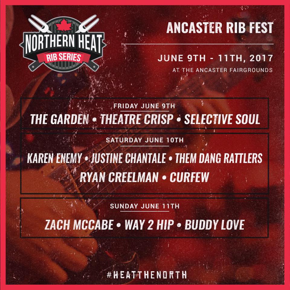 SelectiveSoul_'s tweet photo. Looking forward to tomorrow night!! #Ancaster #livemusic #ribs @HeatTheNorth https://t.co/lJ20wAKQZq