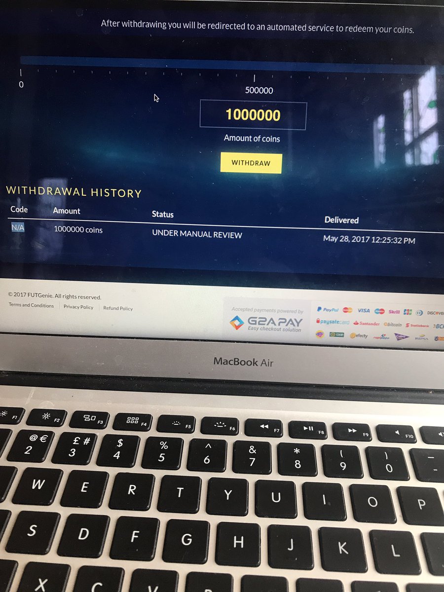 daryljamesmoore's tweet photo. @FUTGENIE1 I requested a withdrawal clearly requested it on the 28th may and it is now the 8th may and still nothing. https://t.co/vJ9IMZWtg4