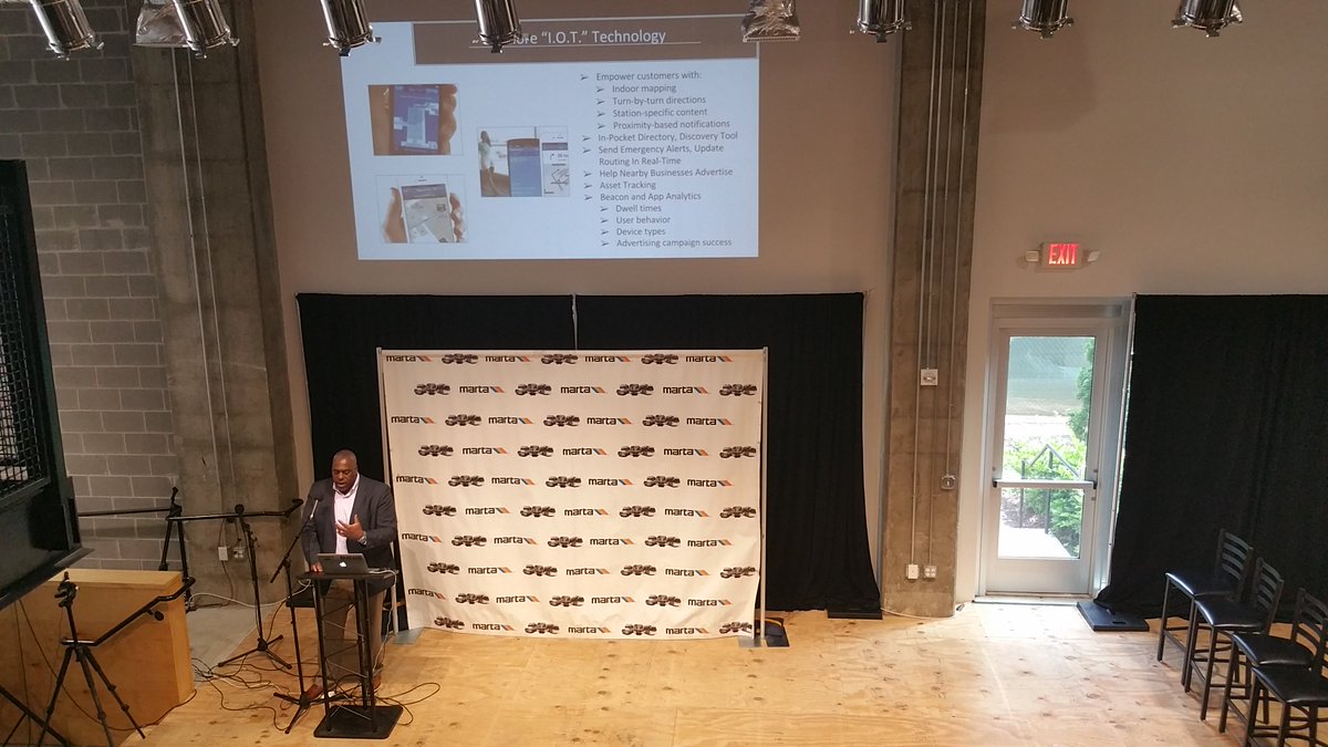 MarshallCorry's tweet photo. Future IoT Technology that MARTA is implementing. Get Ready! #martahack https://t.co/JvFNe11eog