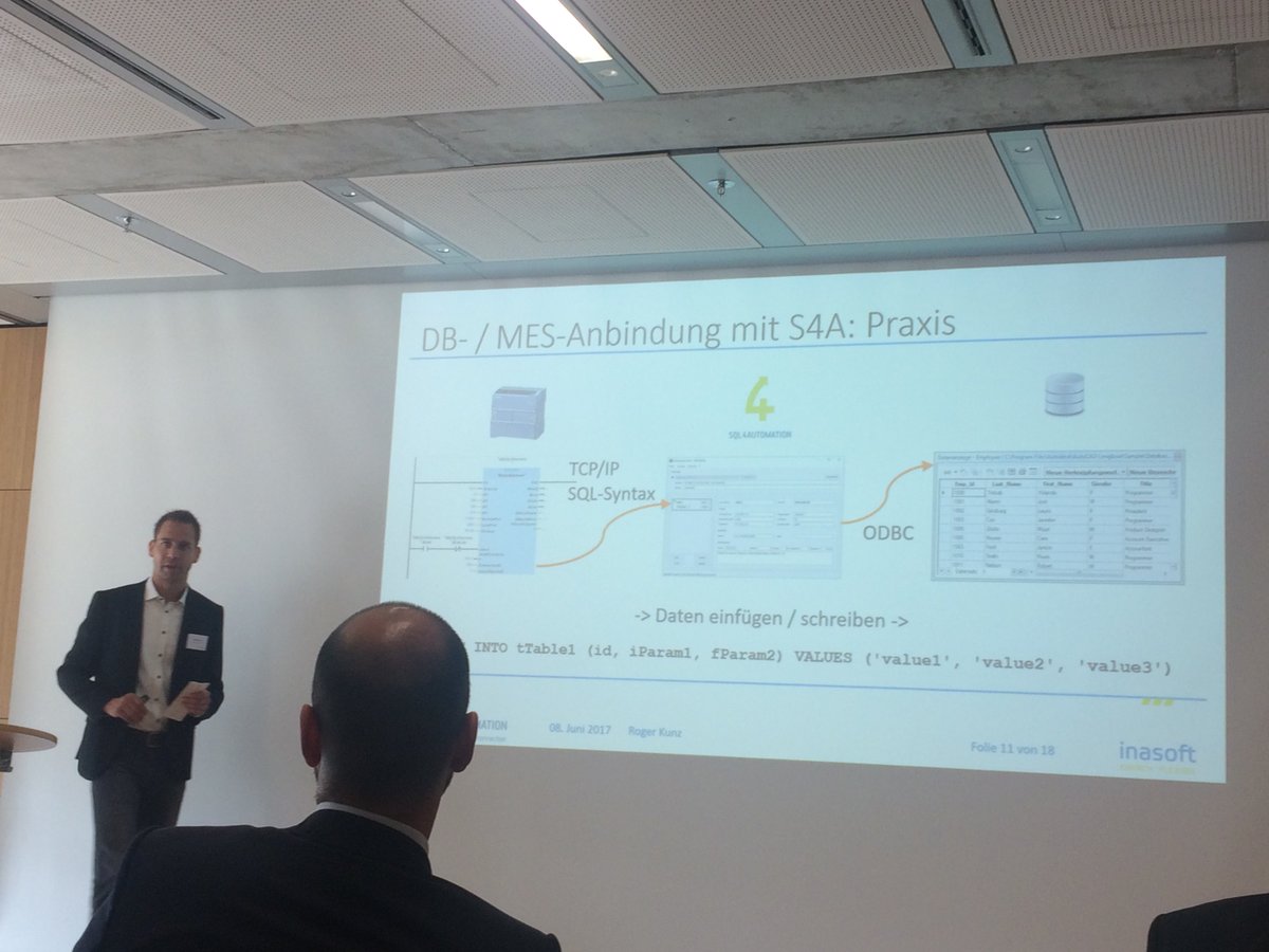 ITFORWORKeV's tweet image. Bringt Ordnung ins Chaos: Roger Kunz erklärt, wie Prozesse von der Produktions- in die Leitebene überführt werden. #KonM40 #sql4automation