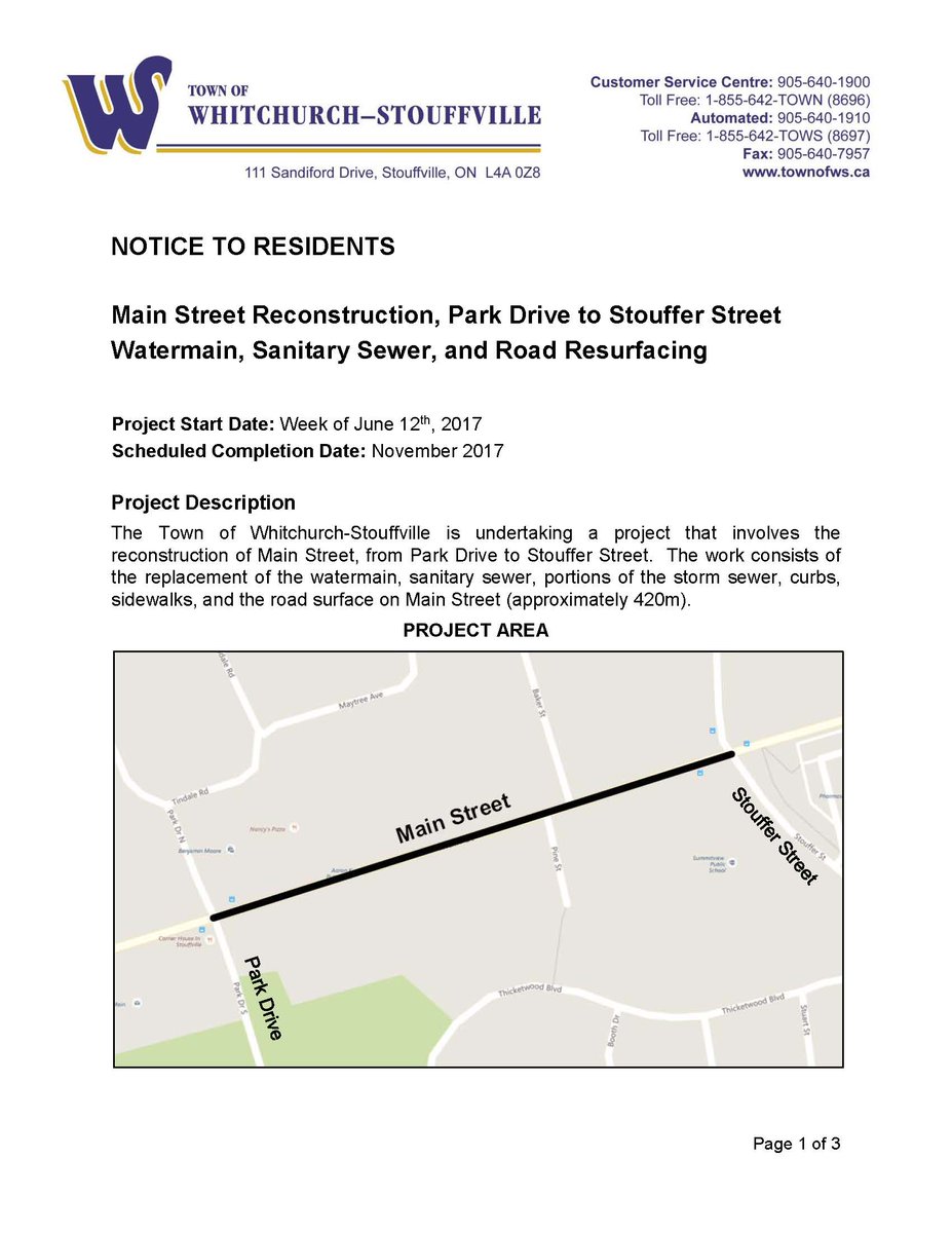townofws's tweet photo. Please be advised that phase two of downtown reconstruction begins next week: https://t.co/gdNPcdwDoH