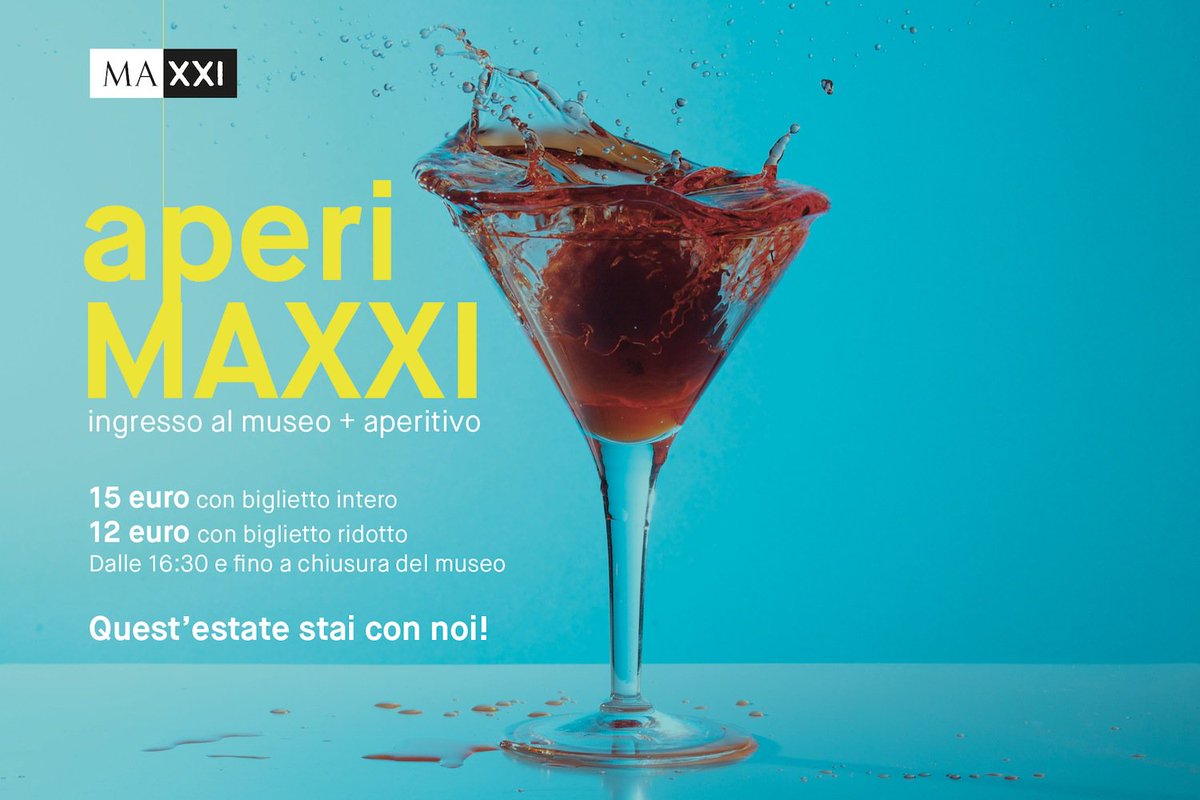 Museo_MAXXI's tweet photo. Arriva l'#aperiMAXXI! Un'occasione unica per gustare il meglio della creatività contemporanea in compagnia >>https://t.co/VB00mXttY7 https://t.co/KKEvtCWCjX