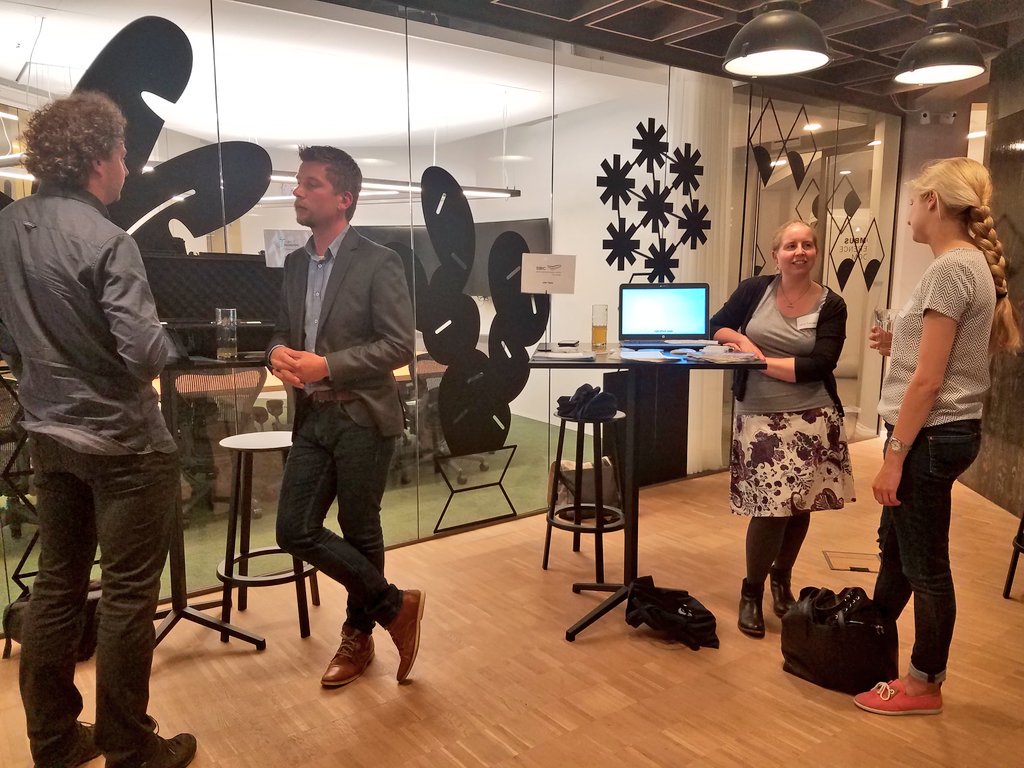 StartHubBoston's tweet photo. Venture Cafe in Rotterdam kicks off their Thurs gathering of innovators! #VCRLove https://t.co/dwXo4lXH6X