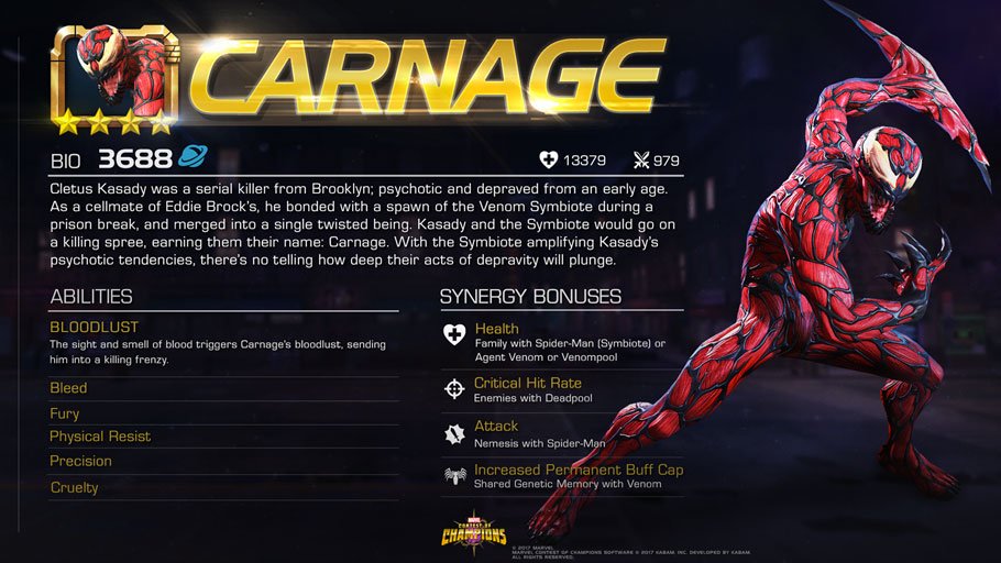 Marvel Contest Of Champions On Twitter Carnage Is The Last Face
