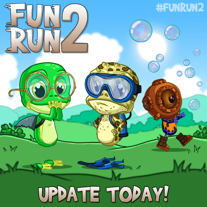 TheFunRun's tweet photo. It's frogs everywhere in the new #FunRun2 update! Go check it out! 🐸 https://t.co/siYKwtHQPU