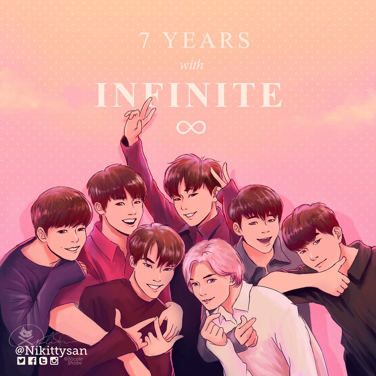 #7YearsWithINFINITE 💕 #인피니트 #inspirits #infinite #김성규 #sunggyu #남우현 #woohyun #장동우 #dongwoo #hoya #seongyeol #성열 #이성종 #sungjong #myungsoo #명수