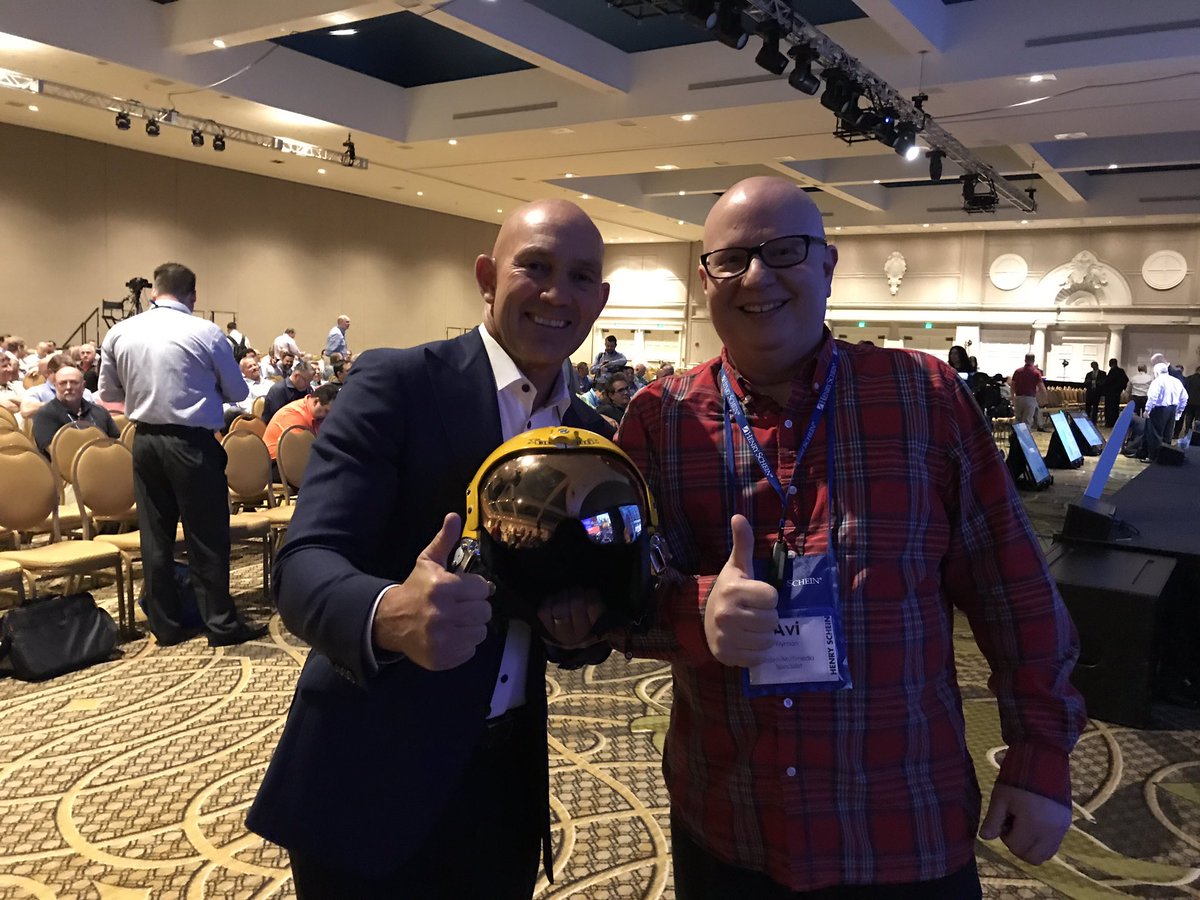 HS_Multimedia's tweet image. Today I served as the behind the scenes wingman during John Foley, Blue Angel's keynote address. #HSDNSM #gladtobehere