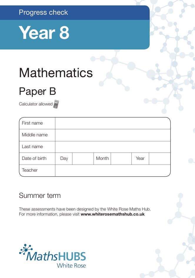 white rose maths on twitter our year 7 and 8 summer assessments are now available to download from the dropbox https t co 12x8jtkevd mark schemes to follow https t co klmga0y468 twitter