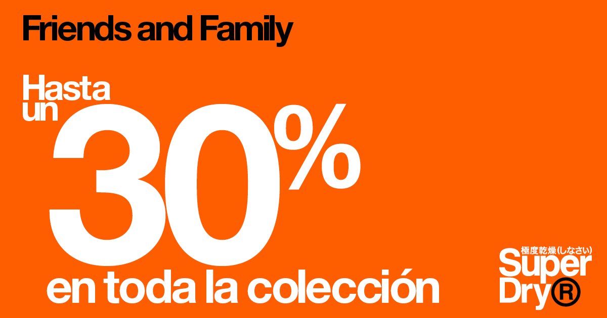 Empieza el Friends and Family. 20% de descuento en toda la colección, 30% de descuento a partir de 100€. T&amp;C: bit.ly/2sHyhHW