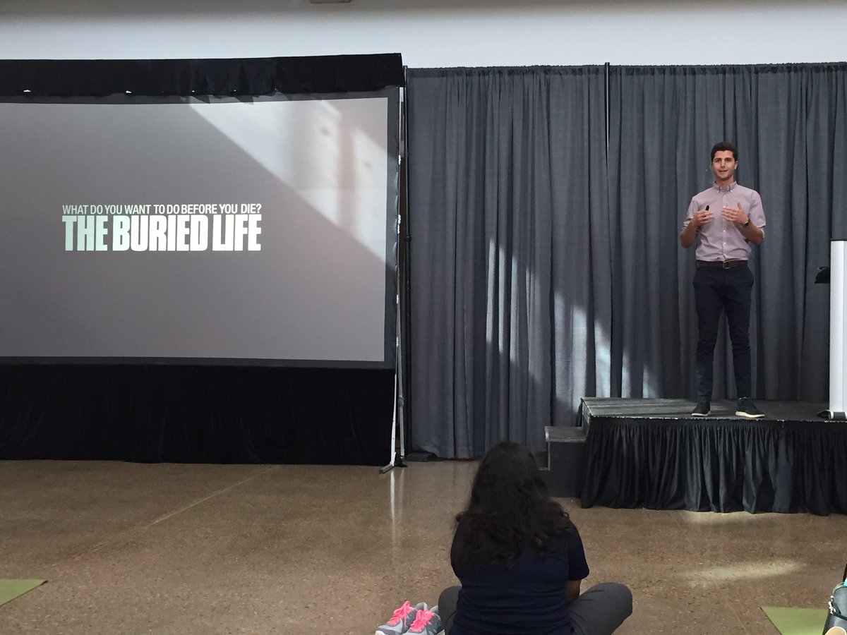 laura_wats's tweet photo. It's only 9 am and the day just keeps getting better! #NAITwellbeing listening to Ben speak about the buried life https://t.co/jLlygRs8tt