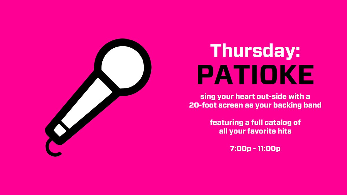 VettedWell's tweet photo. Kick off June with some tunes under the stars with Patioke! https://t.co/3Qw7xuLZ7p https://t.co/4ugEaadcu9