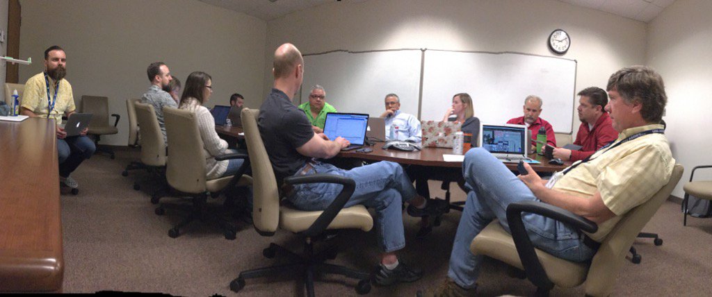 ddraper's tweet photo. IT's Team Lead Meeting #GoingToMiss https://t.co/1dMcFJydyH