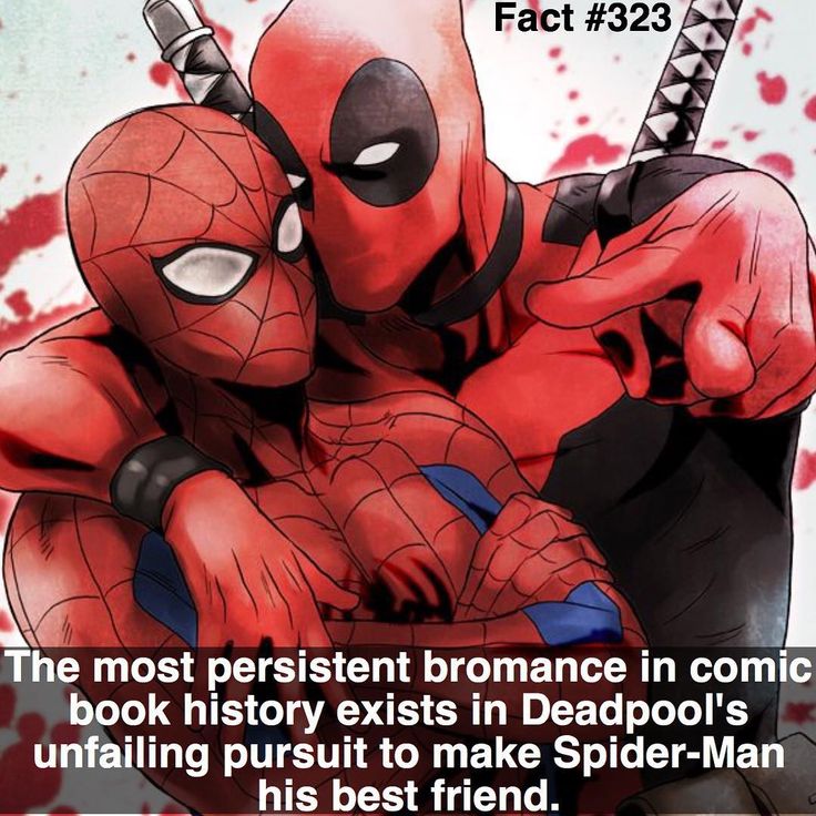 QueenCtyComicon's tweet photo. No such greater love than Deadpool has for Spider-man. #BestFriendsDay no greater BFFs than these two! https://t.co/v4LNvK4gLz