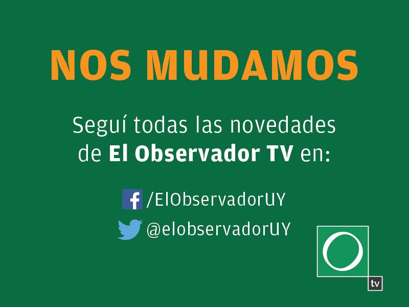 Seguí todas las novedades de El Observador TV en el facebook de El Observador y en twitter en <a href="/ObservadorUY/">El Observador Uruguay</a>