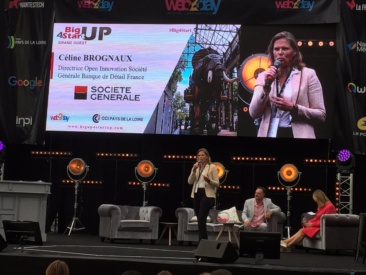 ConfidencesApp's tweet image. "La banque est aussi le meilleur ami de la startup" @SocieteGenerale @web2day #bigup4start