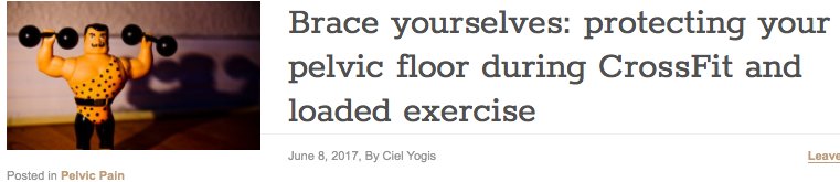 #Crossfit gets a bad #pelvicfloor rap. Read how to protect your pelvis &amp; avoid #pelvicpain &amp; #stressincontinence pelvicpainrehab.com/blog