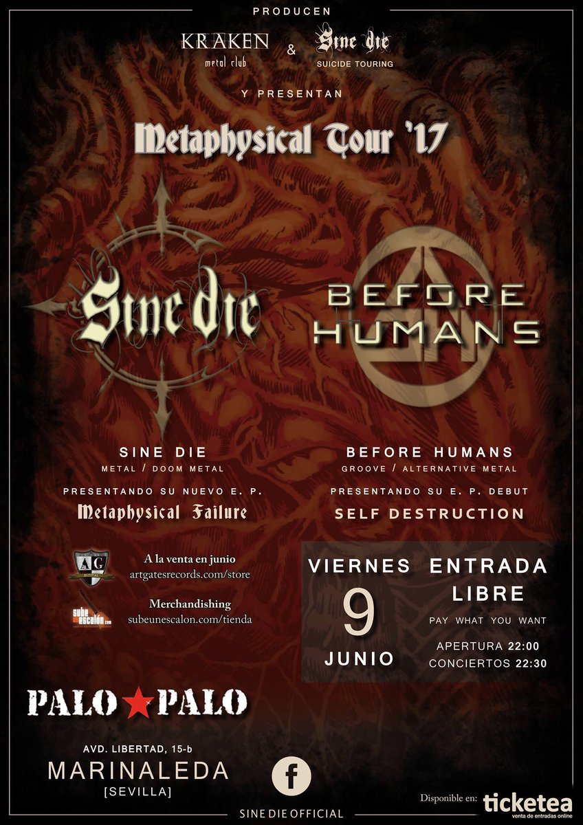 Este viernes noche de metal con <a href="/SineDie_/">SineDie_</a> <a href="/BeforeHumans/">Before Humans</a> Entrada libre Solidaria apoya a la música en directo <a href="/Heavyllanos/">Asoc. Heavyllanos</a> <a href="/TodoHeavyMetal/">Heavy  Metal🤘 🎸</a>