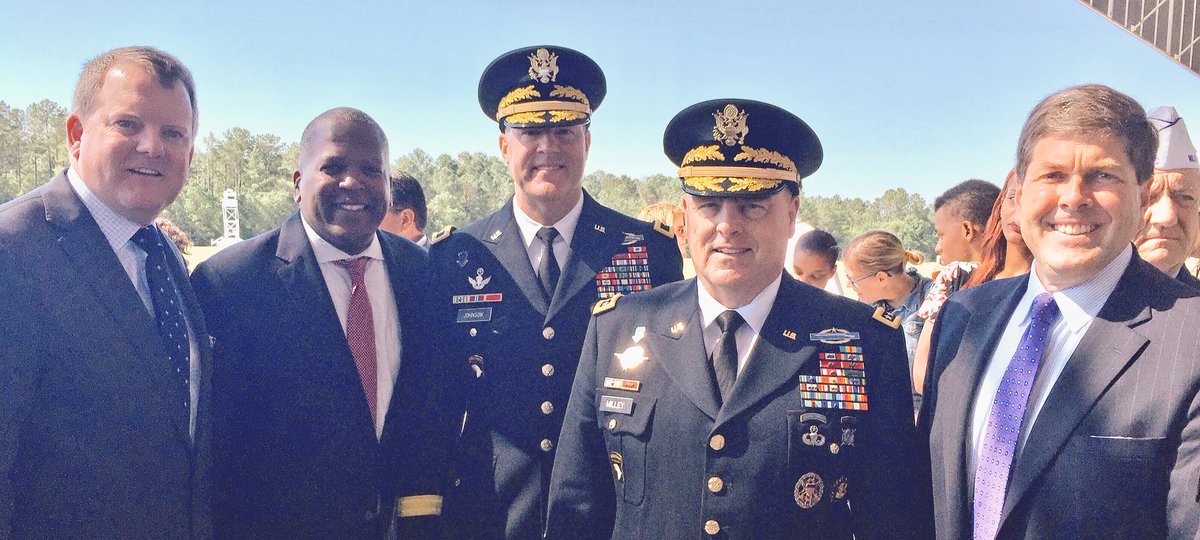 Great leaders <a href="/FortJackson100/">FJ Centennial</a> Graduation <a href="/carlblackstone/">Carl Blackstone</a> <a href="/ColaChamber/">Columbia Chamber</a> <a href="/SteveBenjaminSC/">Steve Benjamin</a> MG Johnson Gen Milley David Lockwood @ColliersIntlSC