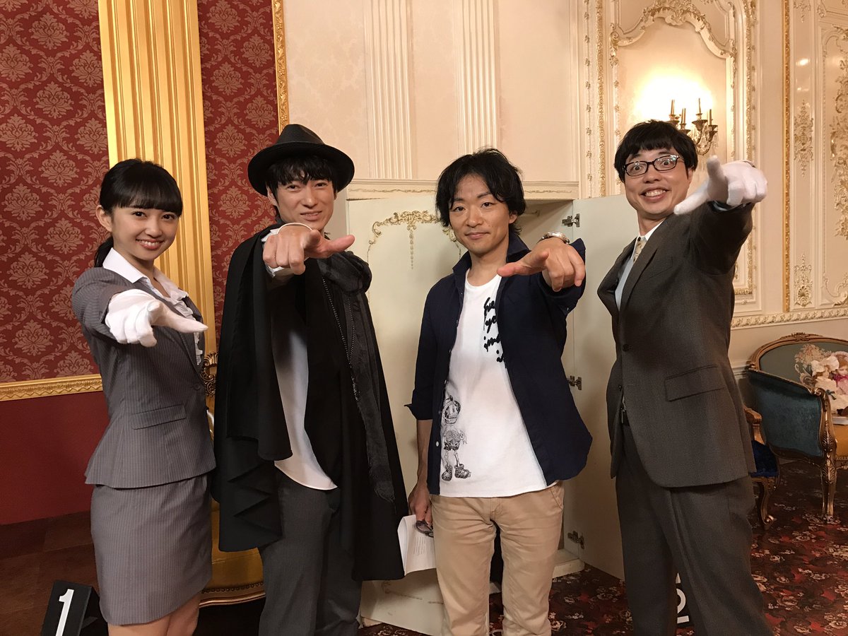 트위터의 小宮有紗official 님 こんな時間だけど 6 13 火 フジテレビにて放送の 今夜はナゾトレ は 瞬間探偵 平目木駿 のコーナーあります 第5話です 今回もみんなで謎解きしましょう 先日 撮影現場に道尾秀介先生が来てくださったので記念撮影して