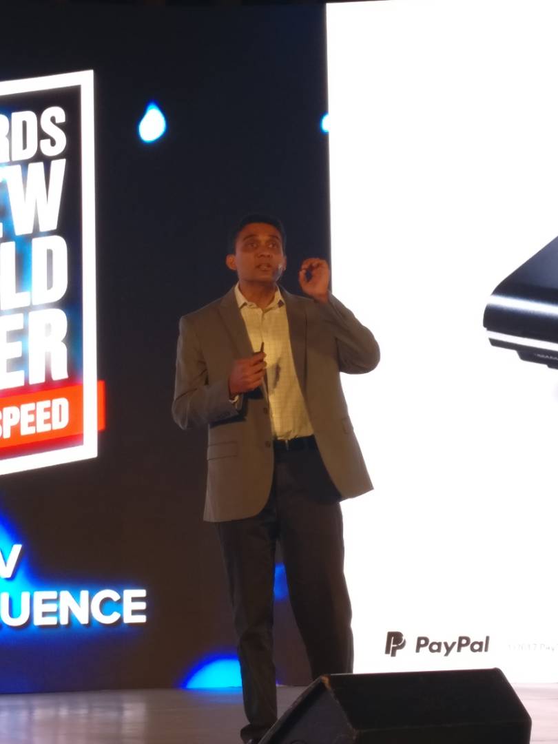 PayPalIN's tweet photo. Human experiences will get simpler and better says @_gurubhat_, giving us a peek into the future #PayPalAtZinnov2017 #ZinnovConfluence https://t.co/XeiSuFUzDI