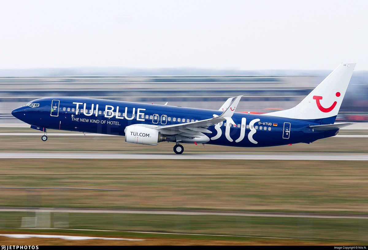 JetPhotos's tweet photo. The TUIfly TUI BLUE special 737 lifting off from Stuttgart. https://t.co/RLMdyrshHa © Nils N. https://t.co/6uONL7Tx9H