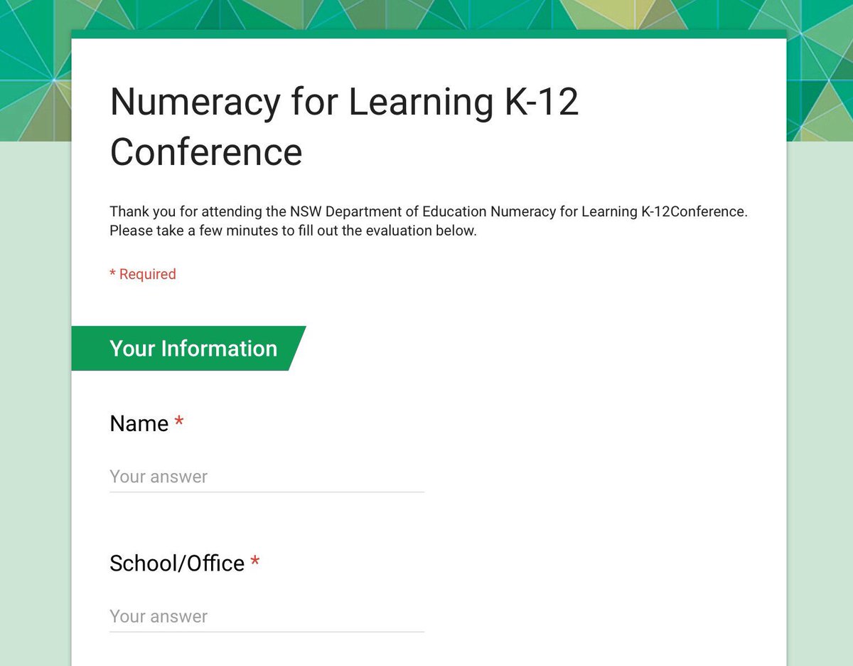 learnPSNSW's tweet photo. Complete the #NSWDoE Numeracy for Learning K-12 Conference evaluation https://t.co/P1grq1wJwT #DoEnumeracy https://t.co/UaAcEjtRzH