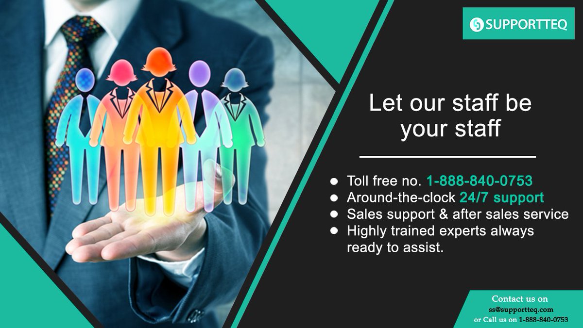 Support_teq's tweet photo. Let our staff be your staff.
#suppotteq #FridayFeeling #technicalsupport https://t.co/az1MFLBuTu