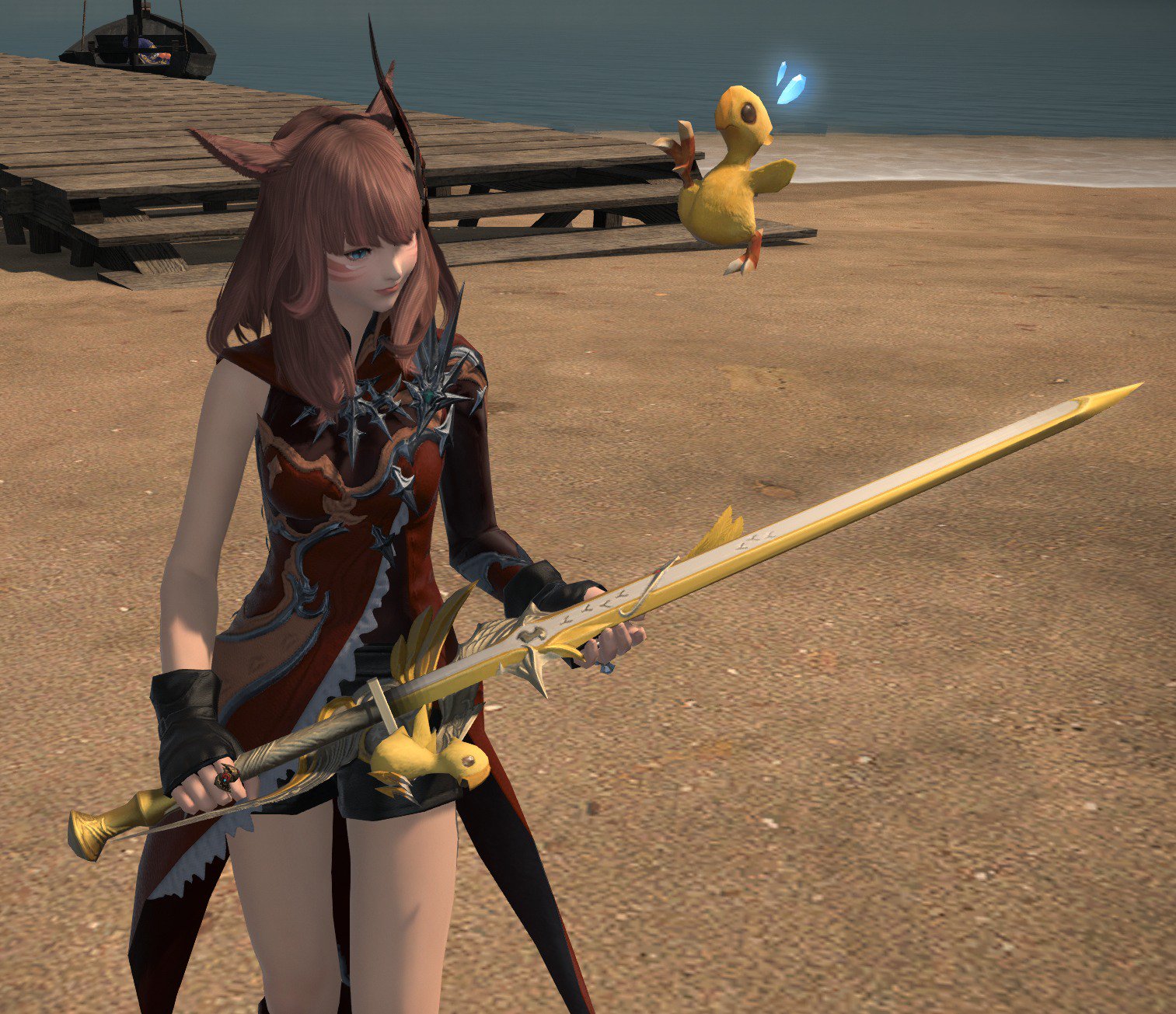 ラナ Mana Masamune On Twitter 思ってた以上に可愛かったチキンナイフ 早速ミラプリ Ff14 紅蓮満喫中