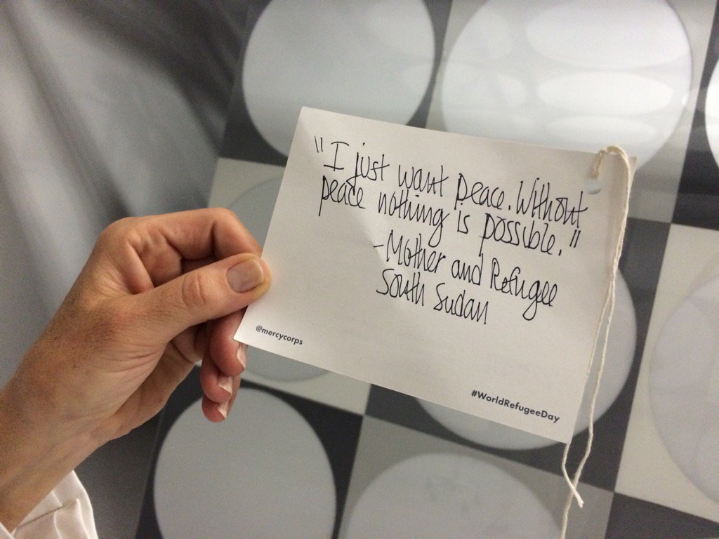 KatyKavanaugh's tweet image. @mercycorps #worldrefugeeday  at #Lightgrid Studios, San Carlos