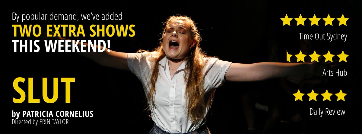 EdgewareForum's tweet photo. Our entire season of SLUT is sold out SO we've added two more shows this weekend @oldfitztheatre. Book at: https://t.co/gl0JeUlrIp https://t.co/4p21SLfNEz
