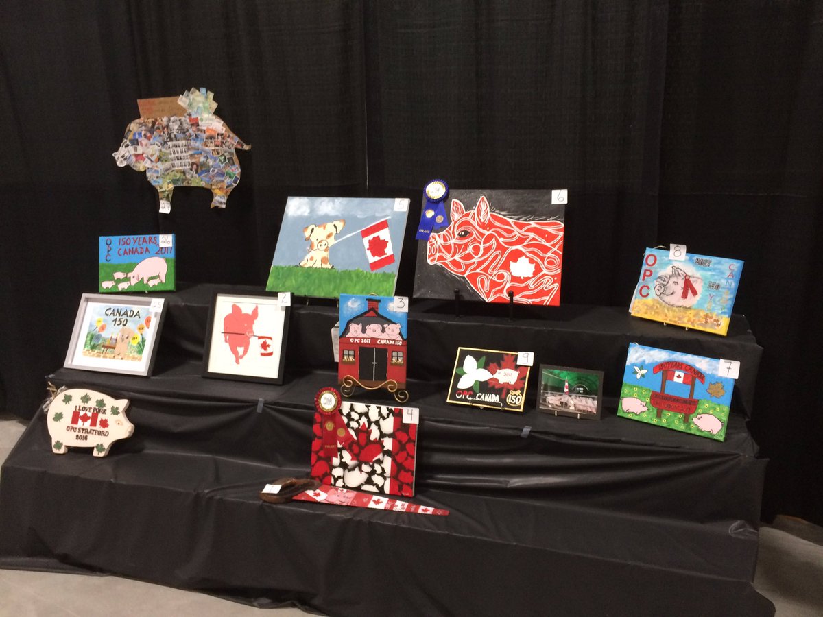 drewdebruyn's tweet photo. Pig art @OntPorkCongress #opc17 who knew we had such artists in our industry. https://t.co/dgCNr0VMZt