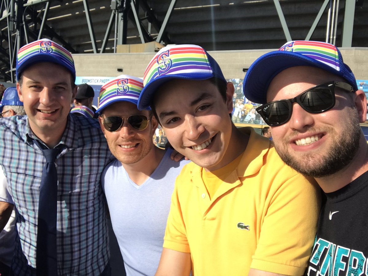 BrianWestbrook's tweet image. Celebrating #Pride2017 Night at the @Mariners! #2of4 #GoMariners
