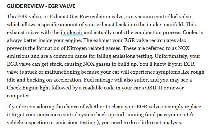 EGR VALVE